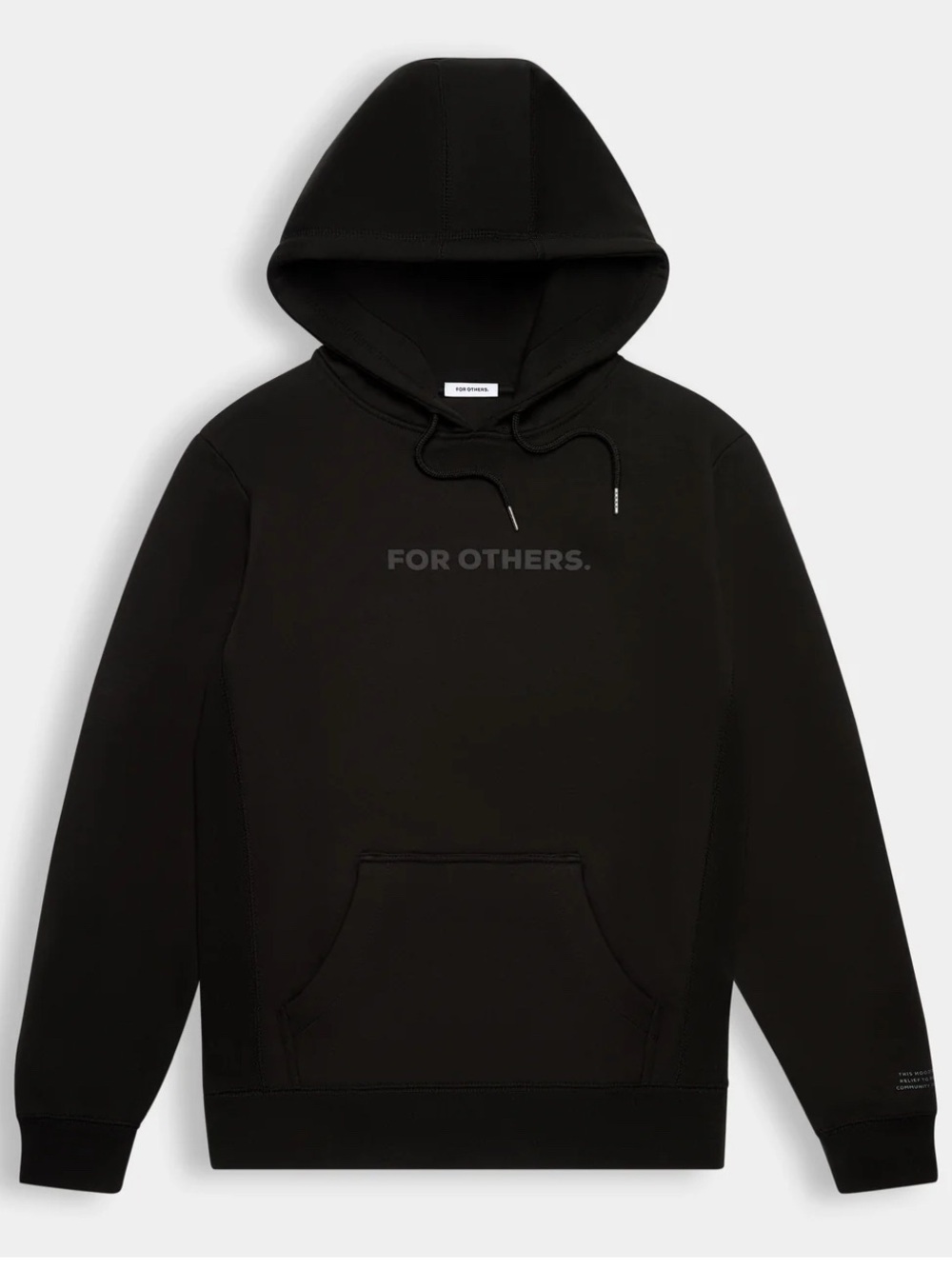 Black "For Others" Logo Hoodie - Men